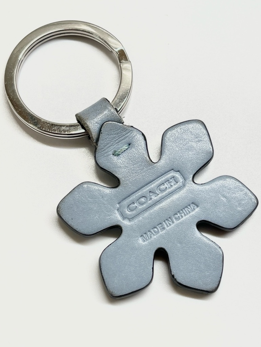 Coach Vintage Snowflake Leather Key Fob Vintage EUC - Picture 4 of 5